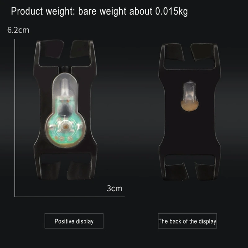 

1pc Helmet Outdoor Signal Light Ladybug-Like Waterproof Multi-Modes Tactics Light Portable Hook And Loop Signal Survival Light