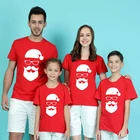 1 предмет, Рождественская Одинаковая одежда для всей семьи с Санта Клаусом футболка Мама и я футболка для мамы, дочки, папы, футболка для сына, футболка для маленьких мальчиков и девочек
