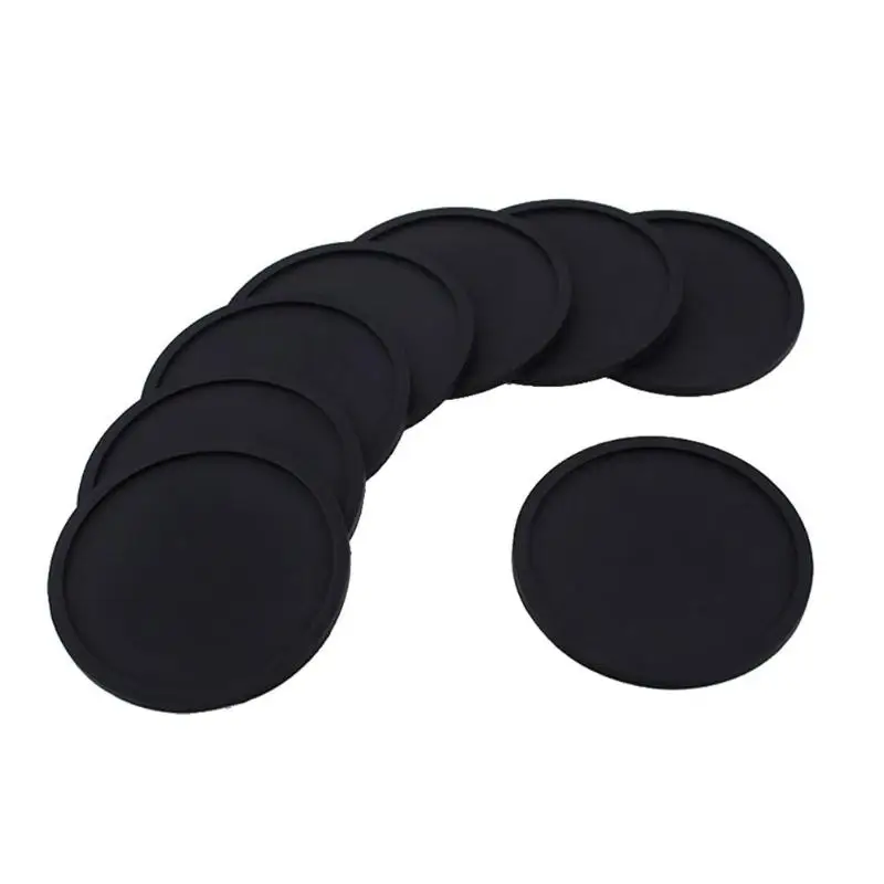 10 см Экологически чистая силиконовая Нескользящая тарелка круглая