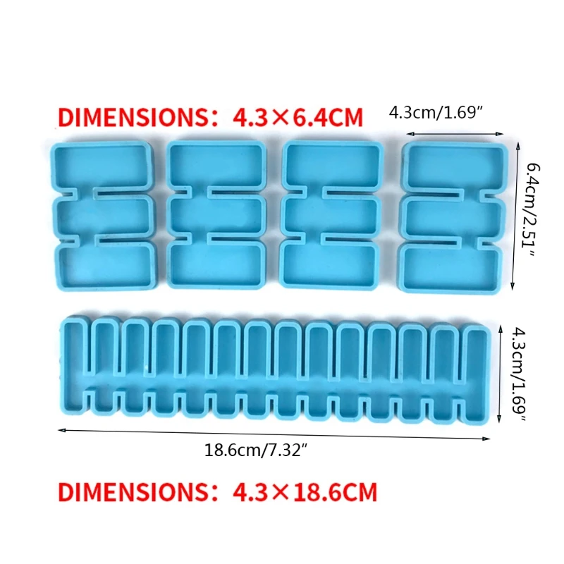

Storage Box Divider Partition Clapboard Epoxy Resin Mold Silicone Mould DIY Crafts Casting Tools