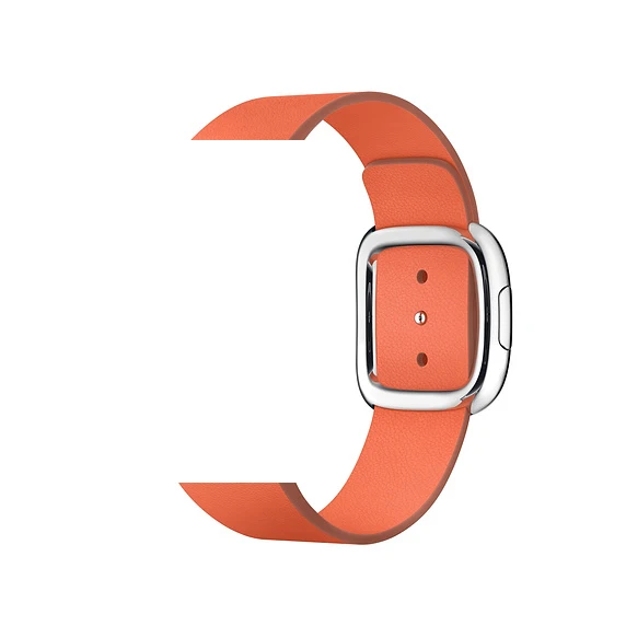 Кожаный ремешок для Apple Watch 5 4 band 44 мм/40 мм iwatch 3 band 42 мм/38 мм pulseira Современный браслет ремень аксессуары для часов 5 3 2 1 - Цвет ремешка: sunset color