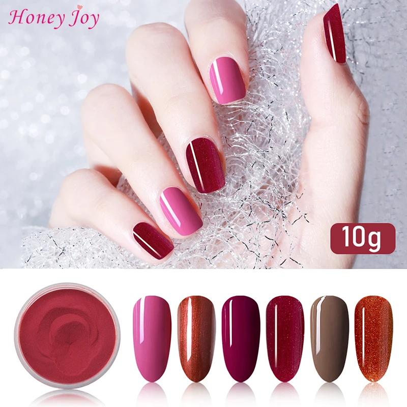 

Тонкий 10 г/28 г фиолетовый коричневый порошок окунания ногтей, ногти становятся прочнее, натуральные долговечные ногти, не УФ-светильник, без...