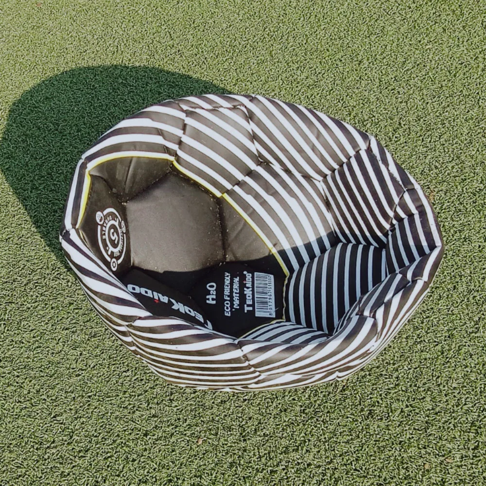 

ROHDE High Quality Football Black Stripe PVC Fabric Machine Sewing Size 5 Team Match Training Soccer Ball A-1