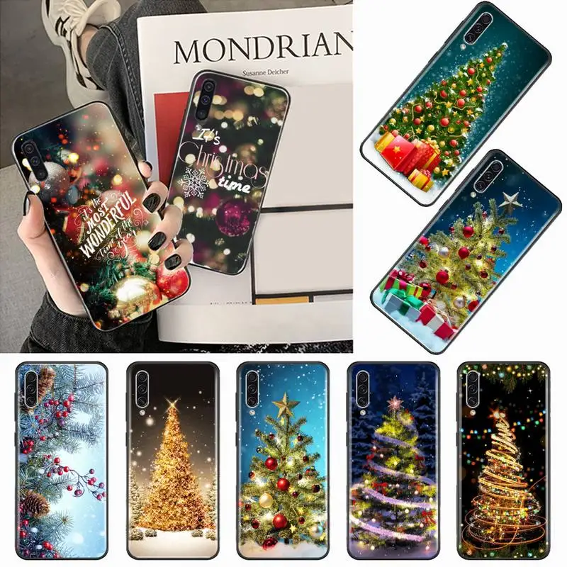 

Christmas tree happy new year Phone Case For Samsung galaxy A S note 10 7 8 9 20 30 31 40 50 51 70 71 21 s ultra plus