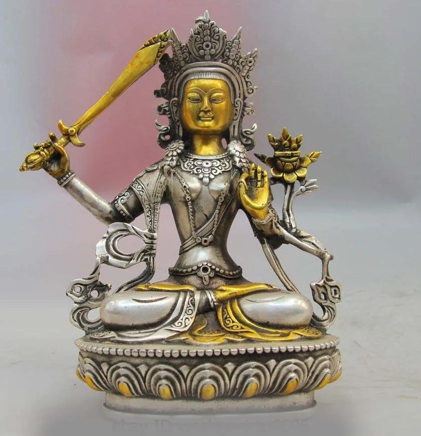 Тибетский буддизм Белый Медный Серебряный Манджушри бодхисаттва манджушри