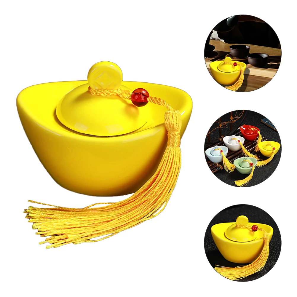 Уникальная керамическая чайная канистра декоративный - Цена: 565.73