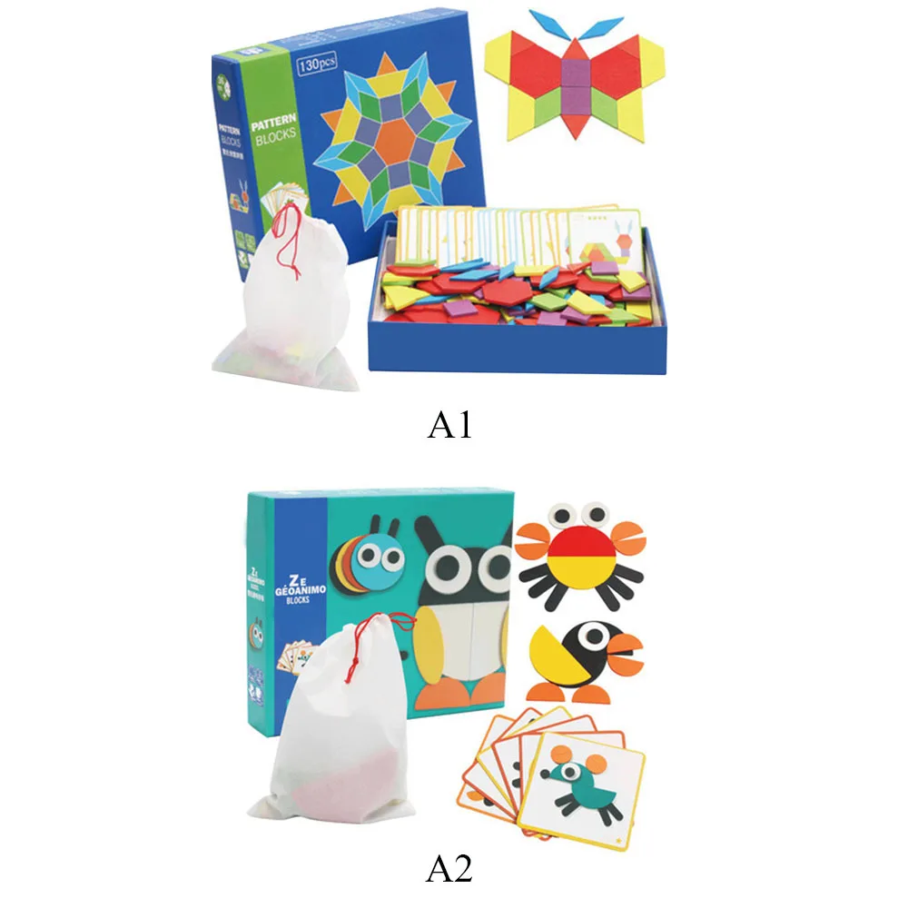 

Kids Wooden Puzzle Toy Jigsaw Board Set Baby Montessori Educational Toys Geometric Shape for Children Learning Developing Toy