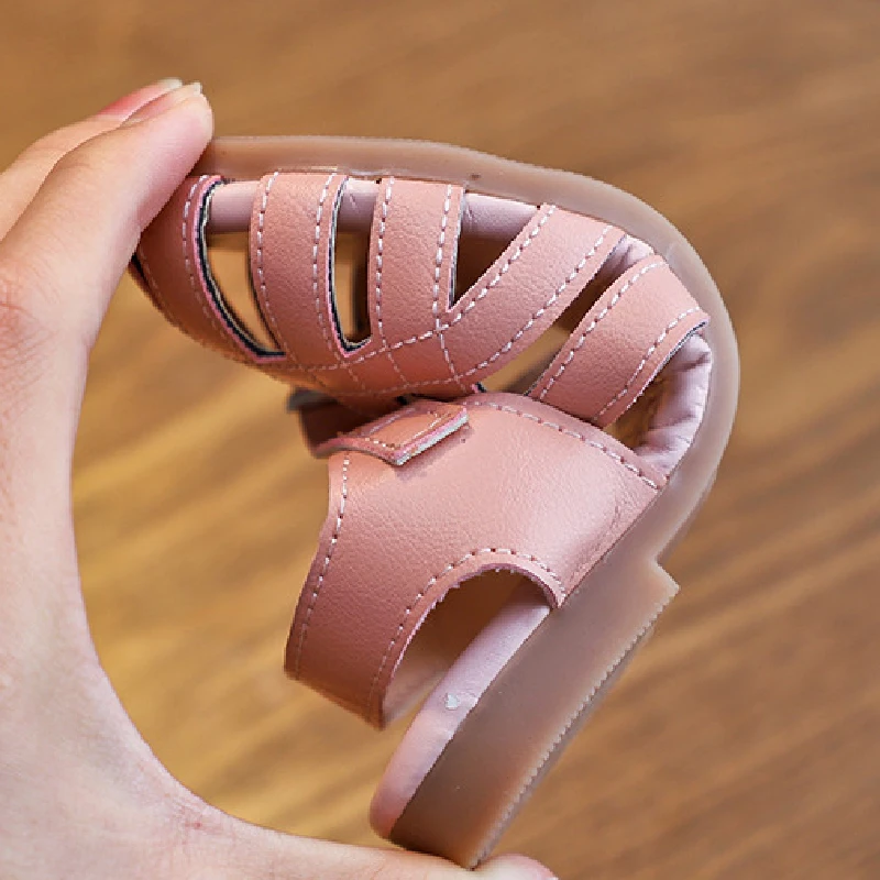 Детские летние сандалии босоножки для маленьких девочек обувь принцессы с