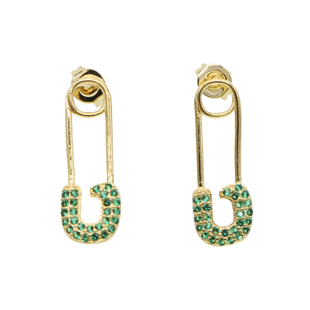 Серьги из натуральной кожи золотого цвета в европейском стиле панк хип-хоп