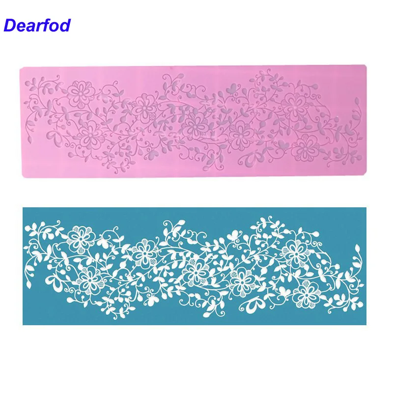 DBS094 маленькие цветы с кружевным краем силиконовая форма кружевы плесени для