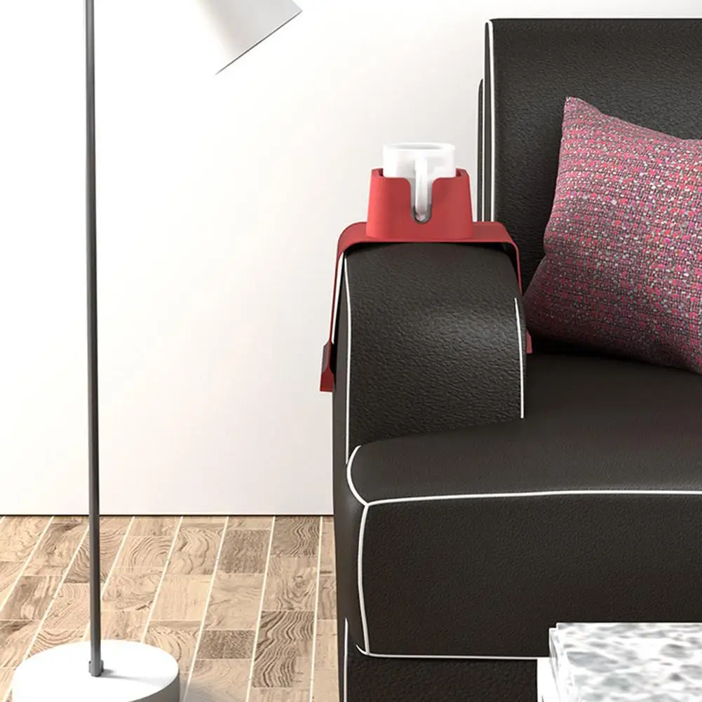 

1Pc Sofa Armrest Organizer Home Sofa Armrest Boxes Coaster Heat Holder Foldable Lazy Sofa Silicone Cup Tray Insulation S9V9