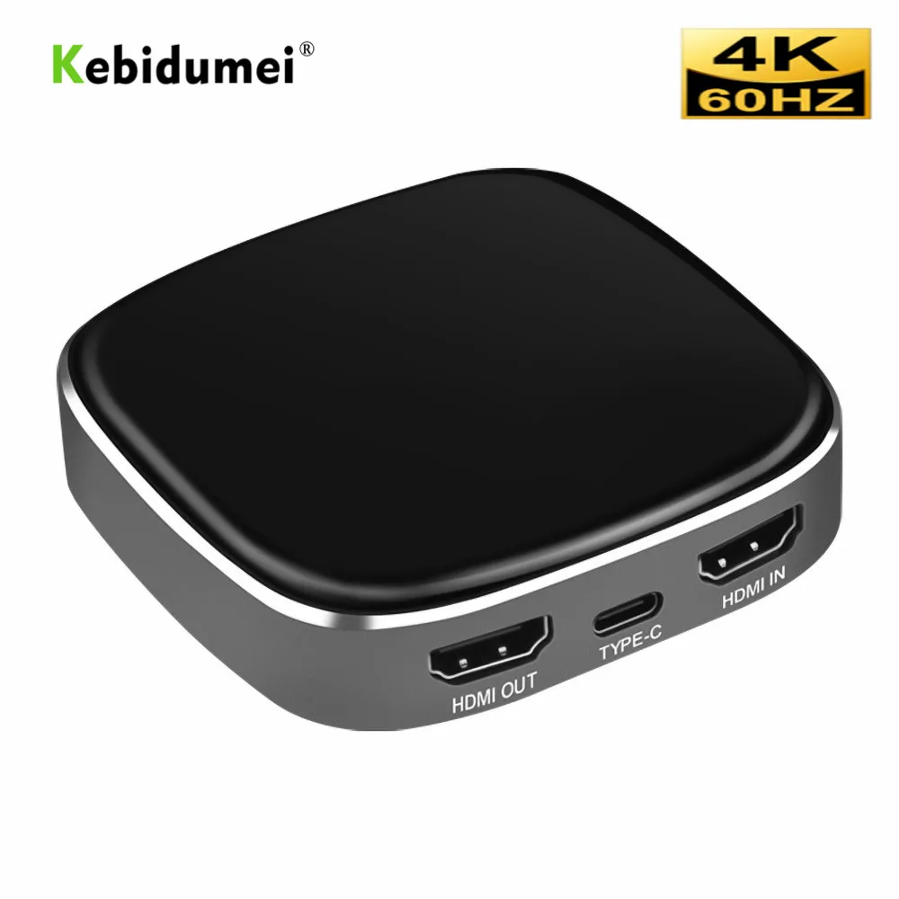 Kebidumei 4K60Hz Тип C к USB3.0 видео захвата карты игры поток коробка для Xbox