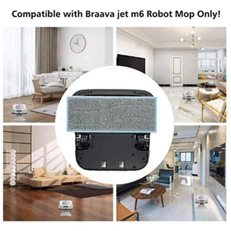 Надежные подкладки для влажной уборки Irobot Braava Jet M6 моющиеся сухой/влажной с