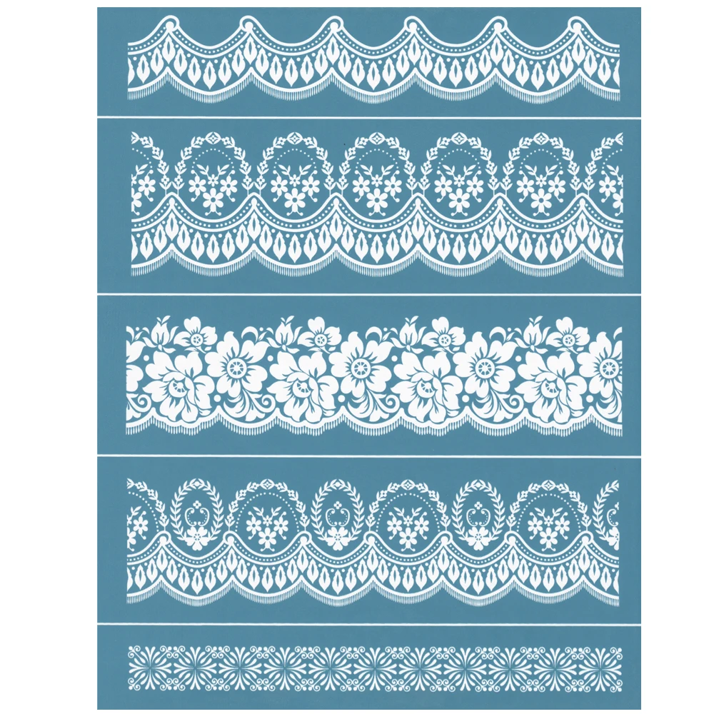 

8.5 X 11" Self- Adhesivas Silk Screen Stencils Fabric Mesh Transfers Stencil Home Decoration T-Shirt Bag Pillow DIY Hand Craft