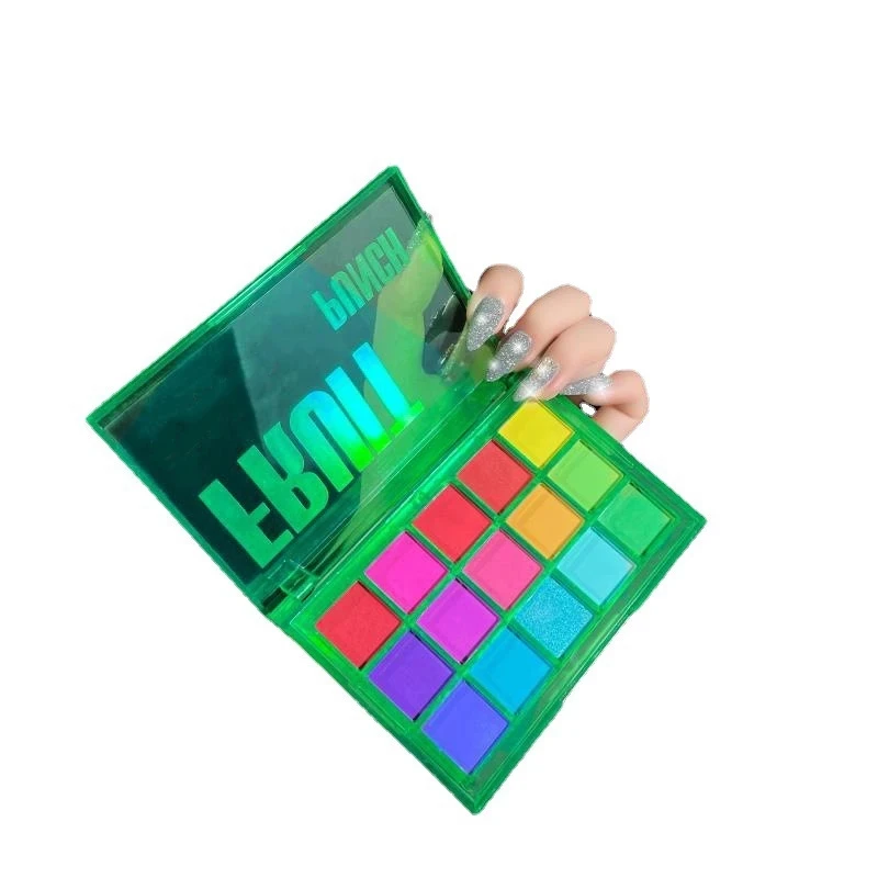 

Beautiful 15 Colors Eyeshadow Pallete Neon Makeup Palette Shimmer Glitter Matte Shades Matellic Nude Blendable Pigment Powder