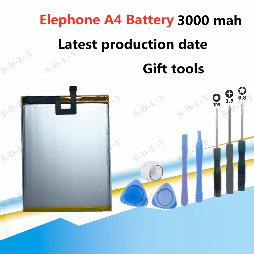Elephone A4 Battery 3000mAh 100% Original New Replacement accessory accumulators For Elephone A4 Cell Phone