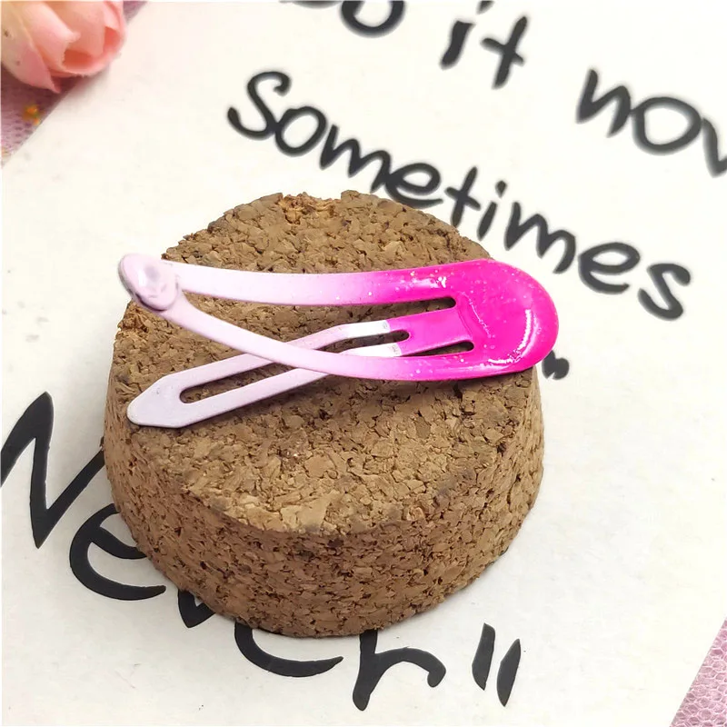 6 шт. милые девушки элегантный градиент ребенок скраб заколки для волос Сладкие