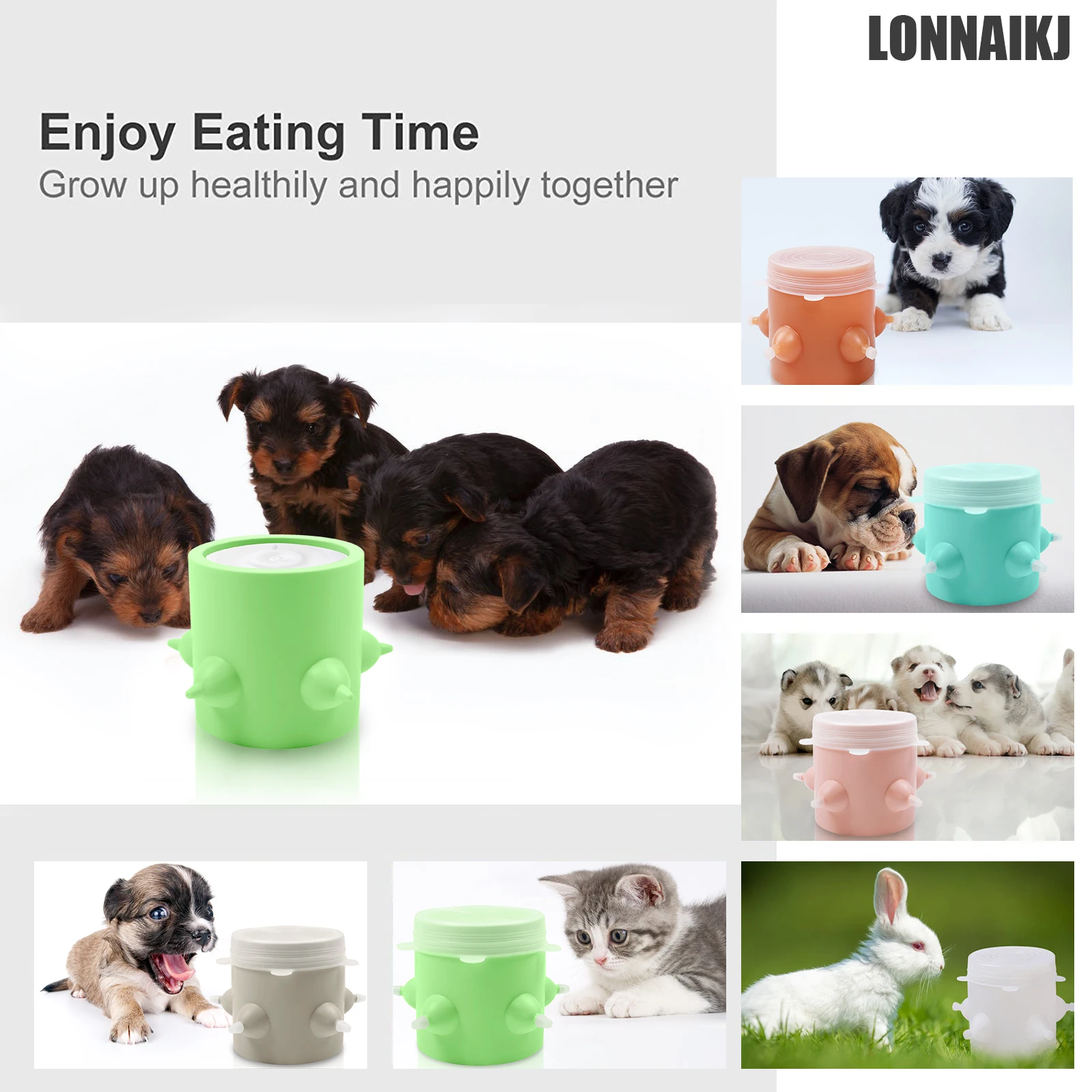 Alimentador para cachorros, tetina de lactancia, botella de silicona para gatitos, perros reci&eacute;n nacidos, taz&oacute;n de leche para perros y gatos, 600ML-2