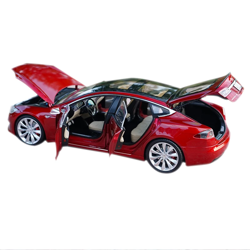 Оригинальная фабричная аутентичная Коллекционная модель 1/18 TESLA MODEL S P100D|Наземный