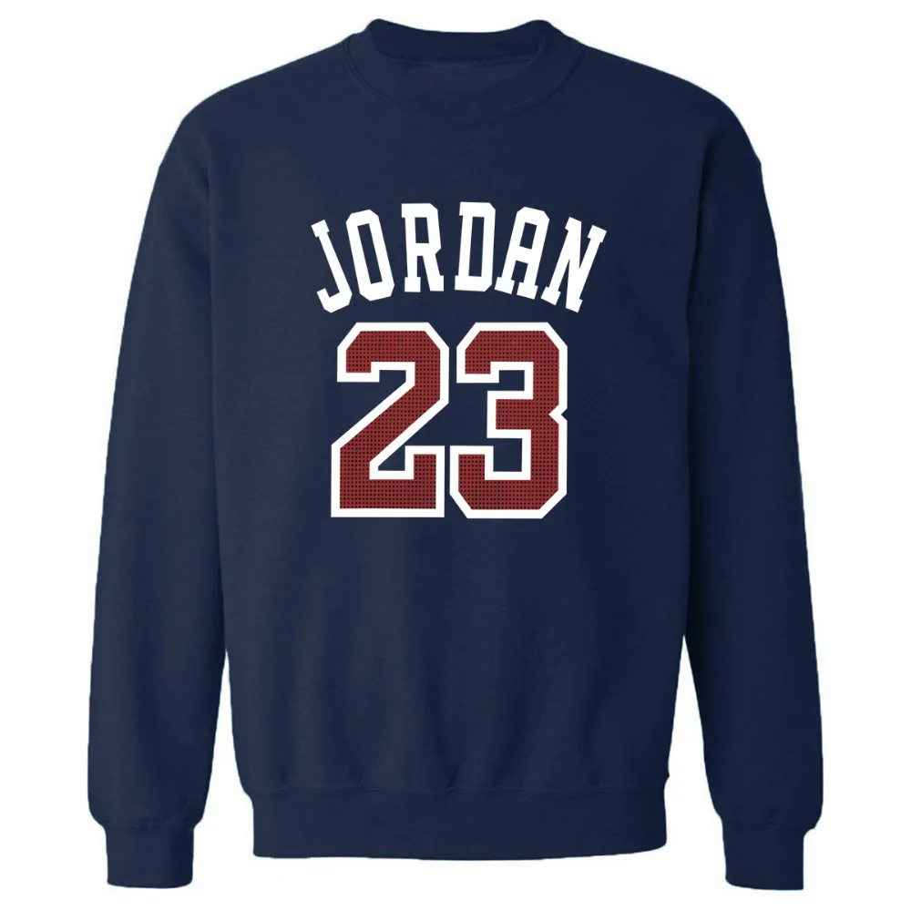 Осень-зима, флисовая Толстовка для мужчин Jordan 23, толстовка, Новая повседневная мужская толстовка с круглым вырезом, пуловеры Harajuku, спортивная одежда