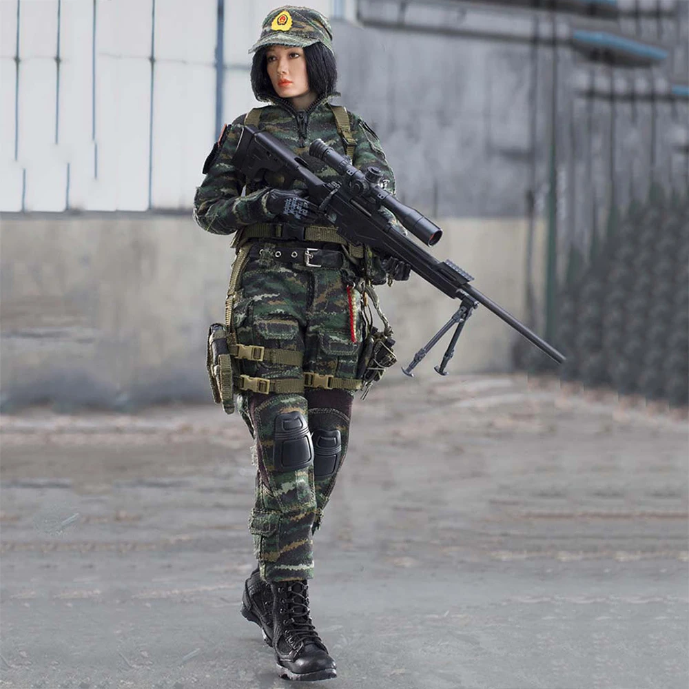 

FLAGSET FS-73021 1/6 Snow Leopard Commando Female Sniper Shooter Model Toy 12 inch action figure