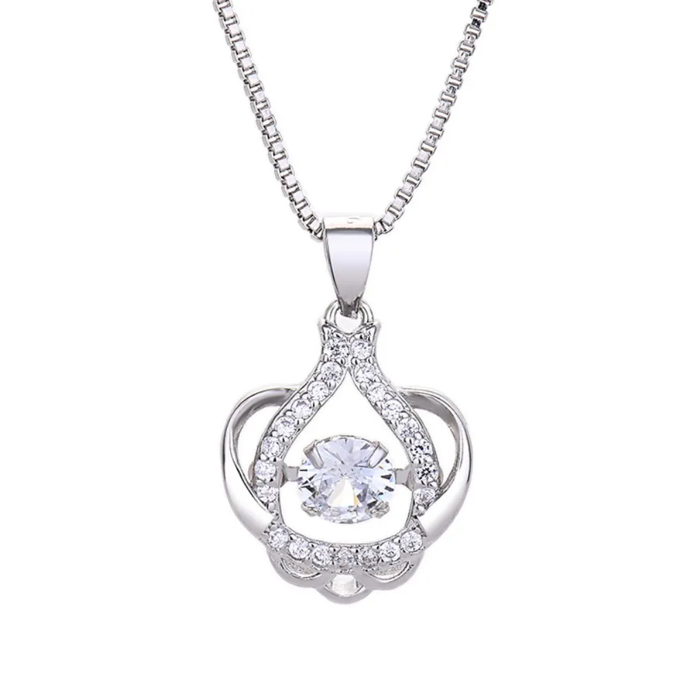 

Flickering Series Rose Gold Plated Necklace Crown with Shiny Zirconia Chokers Necklace for Women Girlfreind Lover Gift 138