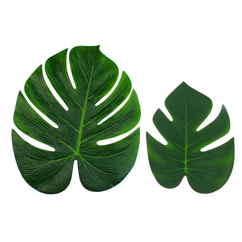 Искусственные растения Monstera ткань тропические листья дерева имитация зеленого