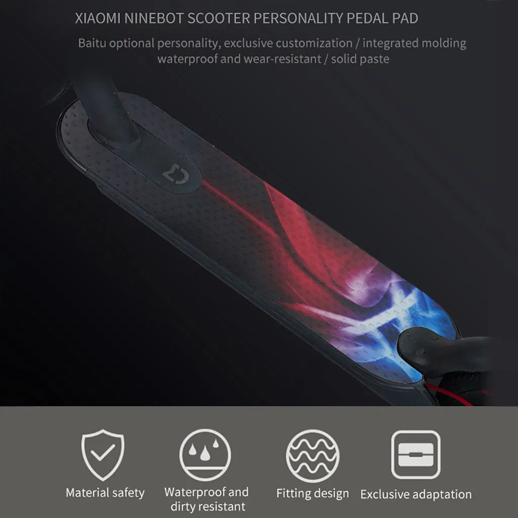 For Xiaomi M365 Electric Scooter Sticker Pedal Matte Mat Waterproof Sunscreen Personalized Sandpaper Pad | Спорт и развлечения