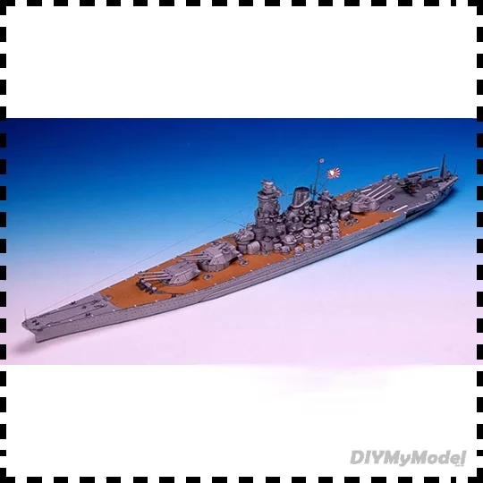 DIYMyModeI-Battleship de la Segunda Guerra Mundial de Jap&oacute;n, Yamato 1:400, bricolaje, manualidades, Kit de papel, hecho a mano juguete, rompecabezas, regalo, utillaje de pel&iacute;cula-0