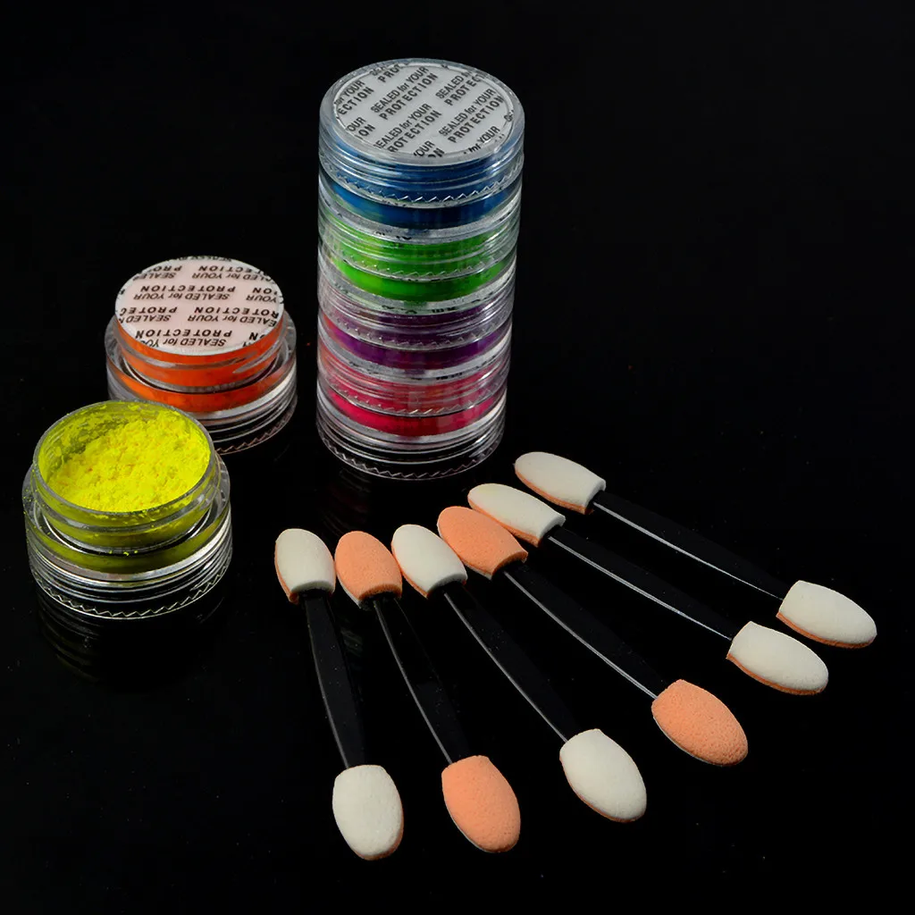 1 г ультратонкий Флуоресцентный порошок для ногтей флуоресцентный пигмент