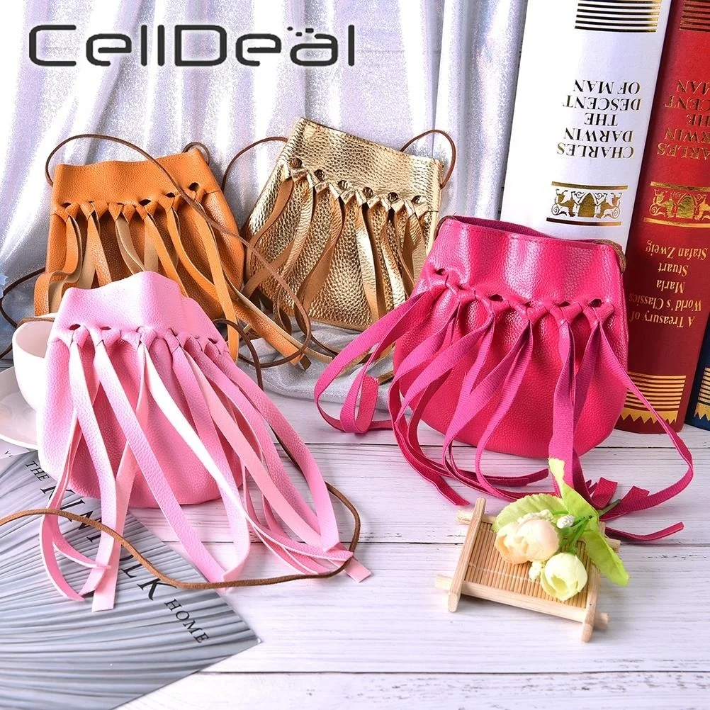 Милый модный кошелек с кисточками сумочка мини кавайная сумка через плечо