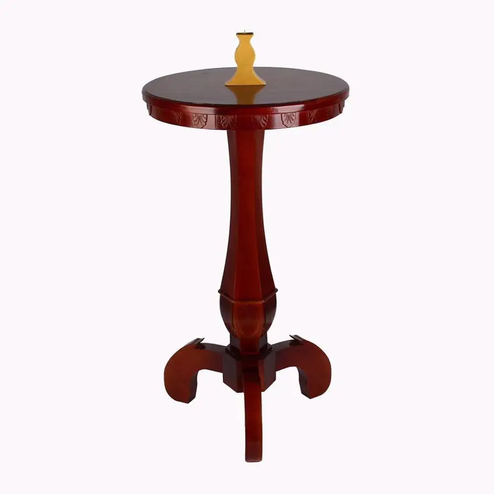 Рельефный круглый плавающий стол с антигравитационной коробкой + подсвечник