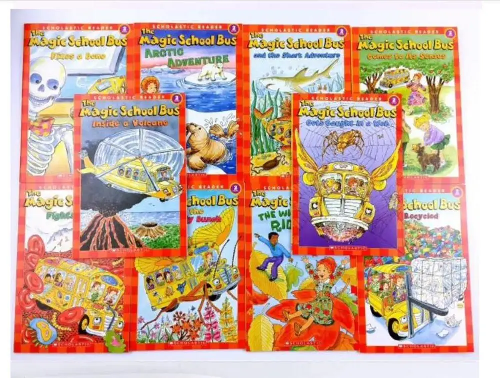 5-10 year Children's English Learning book early education picture The Magic School Bus help child be reader 20pc/set | Канцтовары