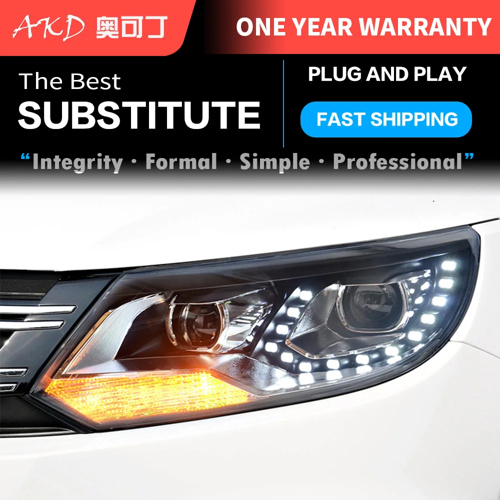 Из 2 предметов Автомобильные фары автомобильной Запчасти для Tiguan 2013 2014 2016 головка