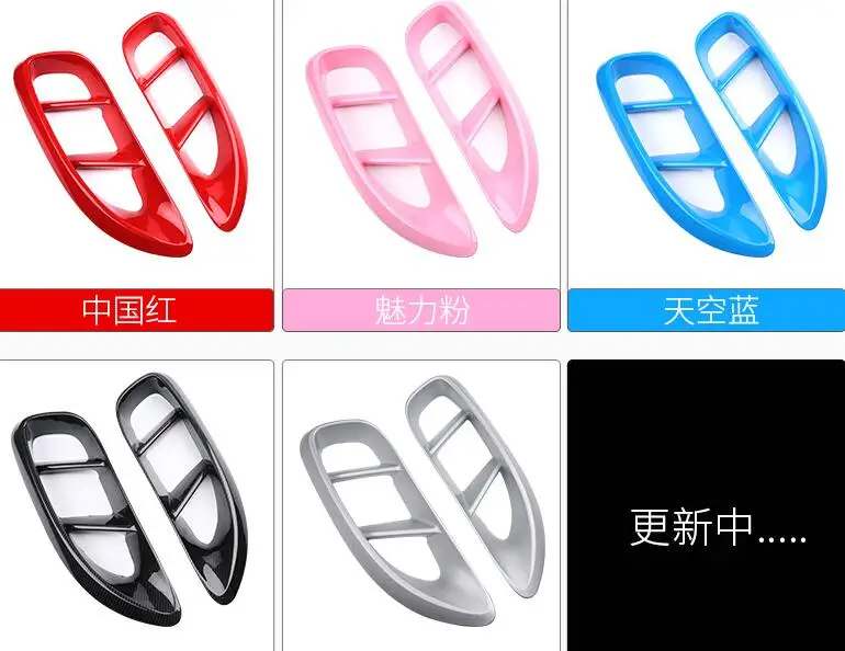 

High quality 2 pieces/1Set ABS paint Decorative cover side air inlet hood For Porsche Cayman Boxster 718 GT4 2016-2019