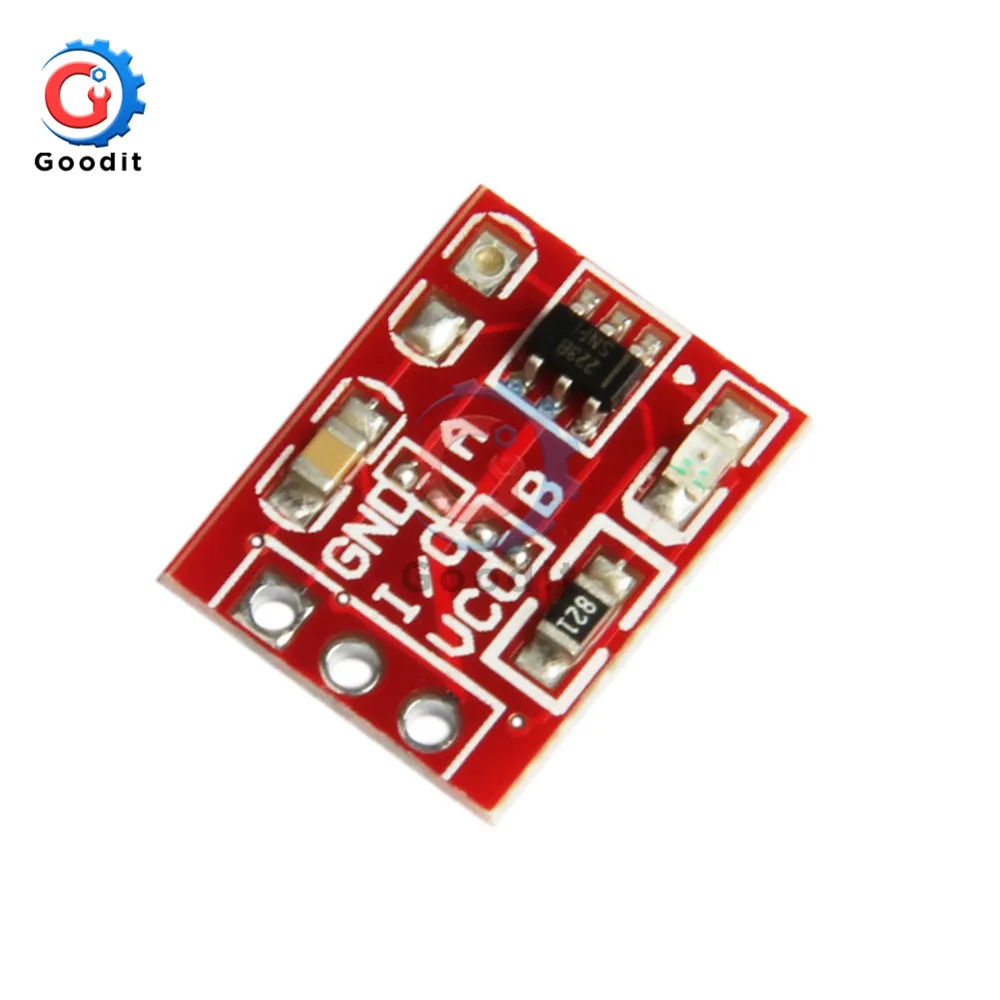 Сенсорный модуль переключателя TTP223 5 шт. сенсорная кнопка емкостные