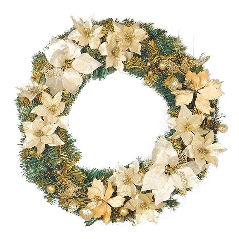 

Artificial Christmas Wreath, Front Door Wreath, For Door Decors, Weddings, Parties, And Home Decorations