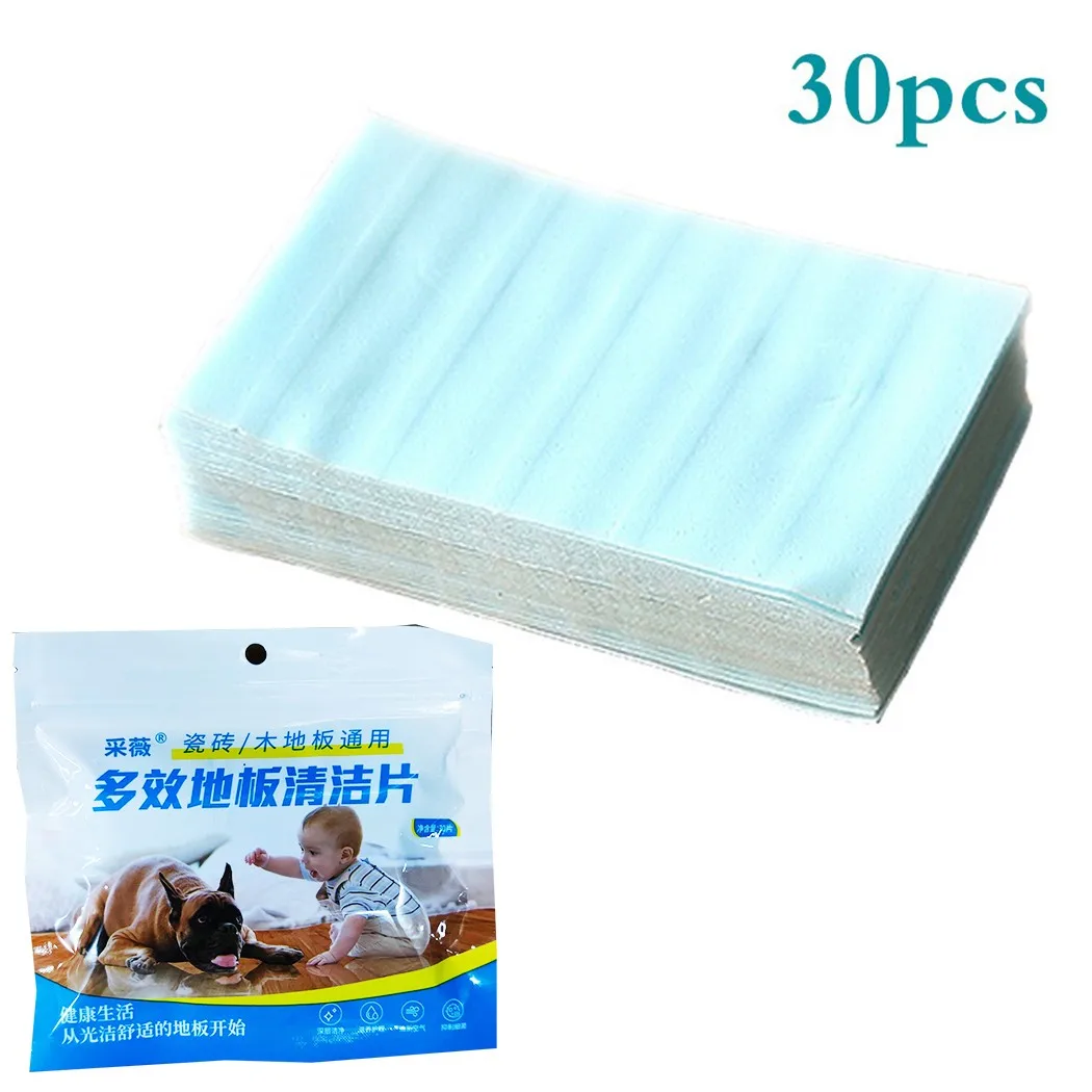 

Multifunctional Floor Cleaning Tablets Wooden Floor Artifact 30 Tablets Surface Active Agent Bacteriostatic Agent Cleaning Sheet