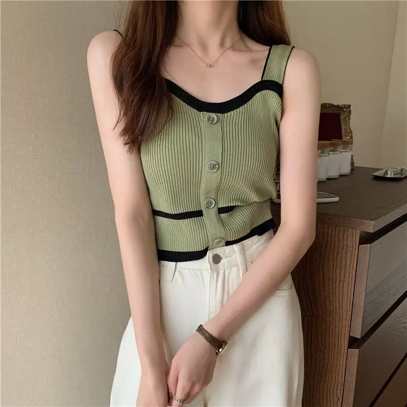 Женские трикотажные элегантные летние топы с открытой спиной в стиле Харадзюку |