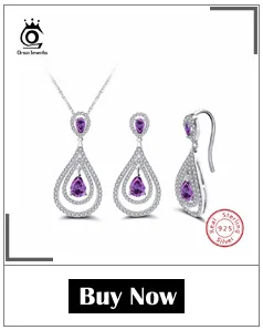 ORSA JEWELS женское ожерелье и серьги из натурального 925 пробы серебра с AAA CZ полым дизайном в богемном стиле, Женские Ювелирные изделия SS08