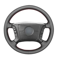 non slip durable black natural leather car steering wheel cover for bmw e36 1995 1997 e46 1998 2004 e39 1995 2003 x3 e83 x5