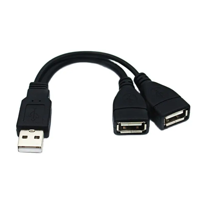 

USB 2.0 Data Extension Cable Converter USB Male to Female Dual Port One Point Two Splitter Hub USB Power Supply Charger Adapter