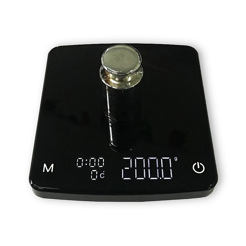 Mini b&aacute;scula de caf&eacute; Espresso con temporizador, accesorios de cocina, 2kg/0,1g-2