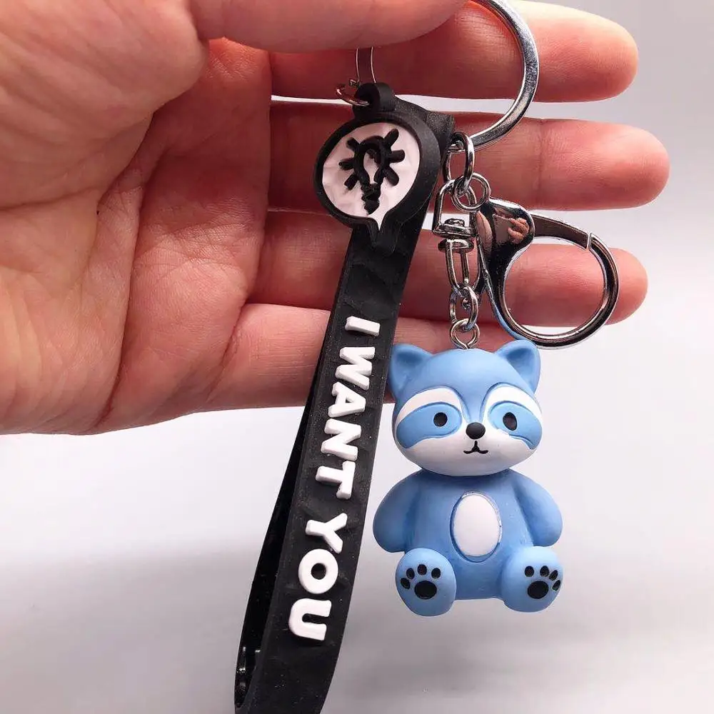 

Student Bag Keychains Pendant Manufacturers Direct Keyring 2020 Product Innovation Cartoon Fox Doll Key Chain Pendant Woman