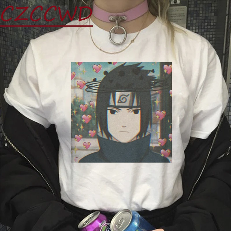 Y2k забавные женские футболки модные летние Kawaii Itachi женская одежда в стиле