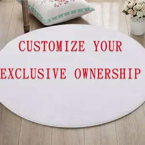 modern custom design printed coral velvet round floor mats for living room bathroom and bedroom anti slip area rugs free global shipping