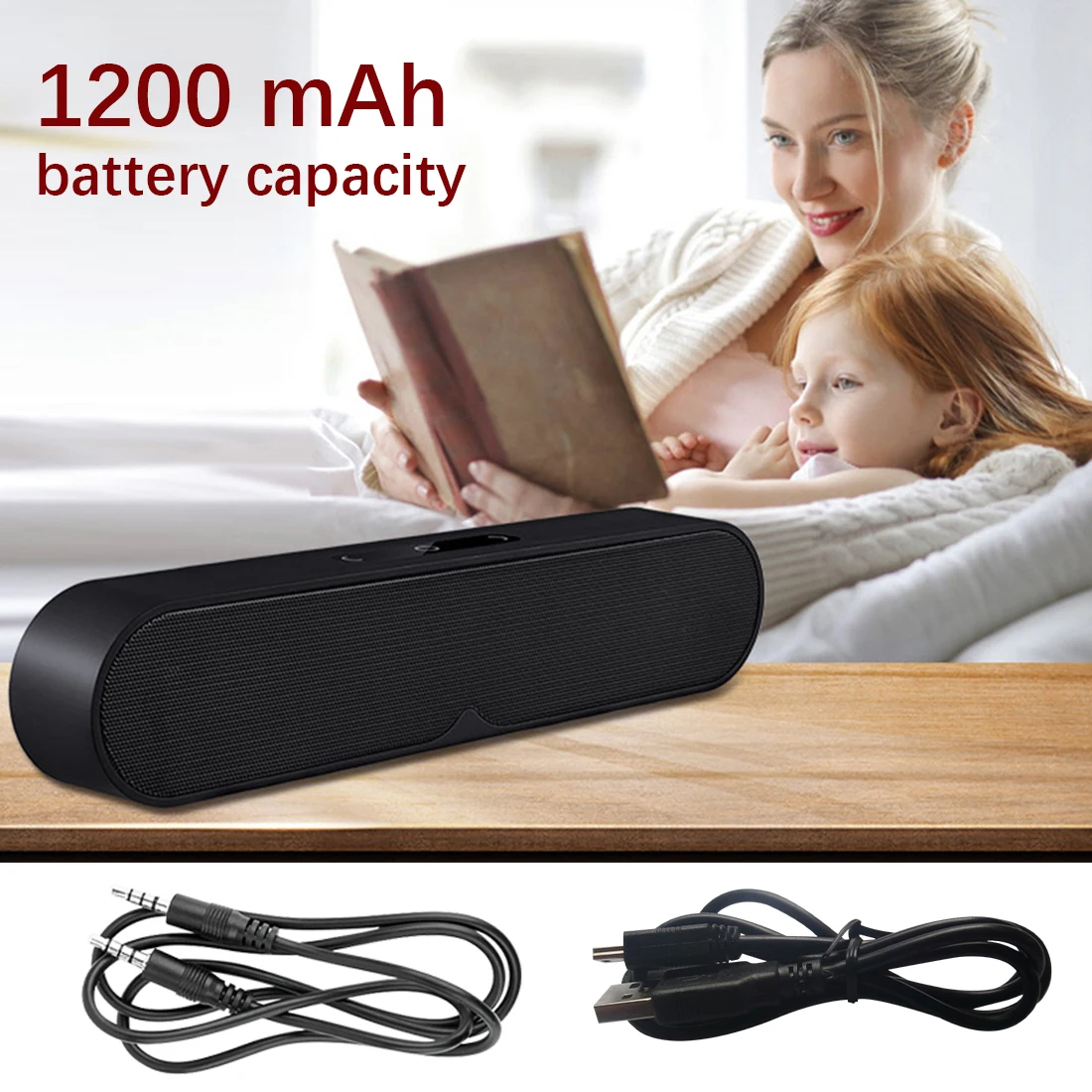 

Wireless Touch Bluetooth Speaker Portable Subwoofer Speaker Column Stereo Bass Sound Bar FM Radio 3D Stereo Music Surround