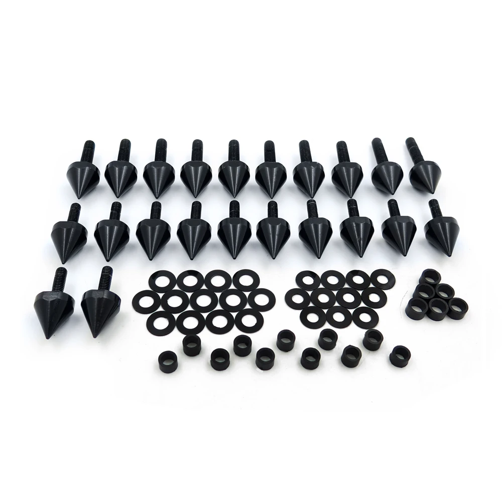 Aftermarket Бесплатная доставка мотоцикла Черный Спайк обтекателя Болты для Kawasaki 2003