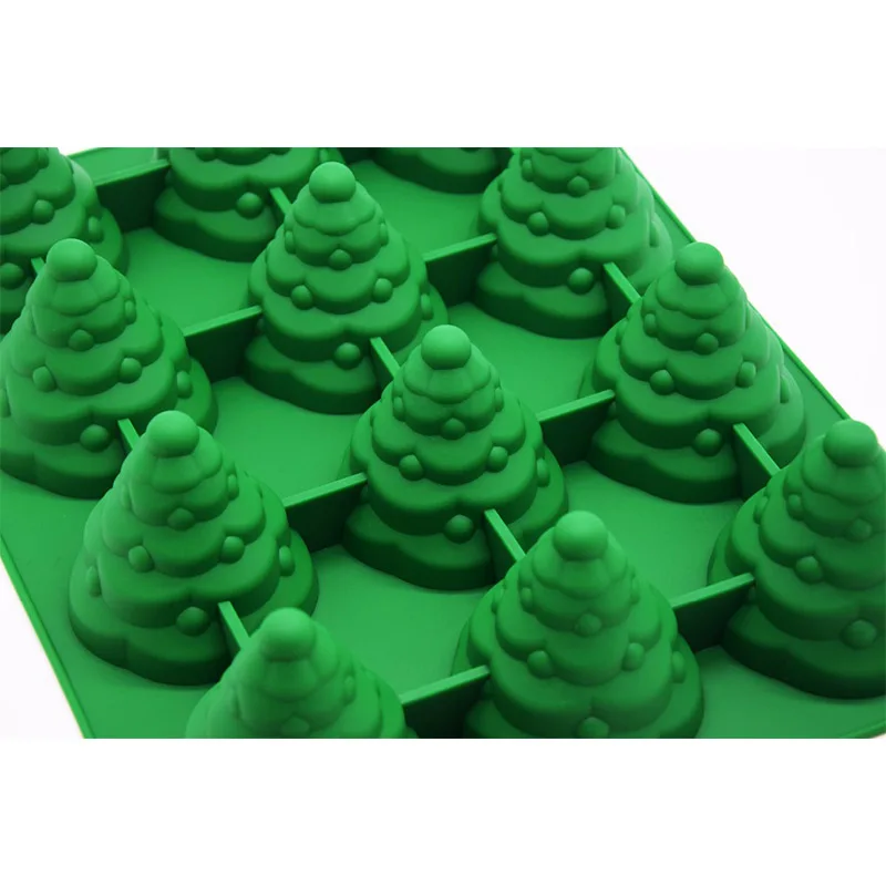 3D Рождественская елка Fondant (сахарная) форма для выпечки хлеба сахарные украшения
