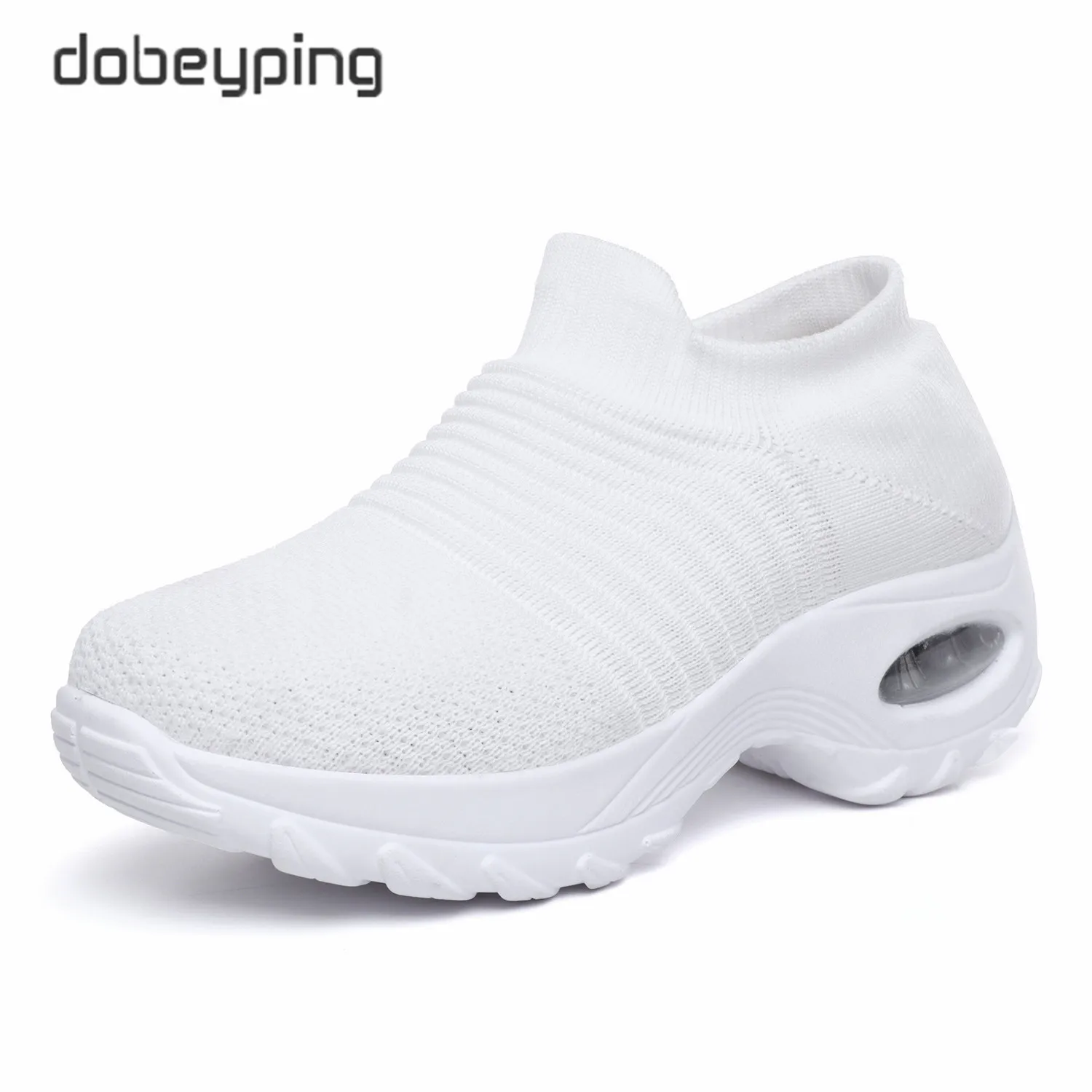 Spring Autumn Casual Slip On Women‘s Shoes Flat Platform Female Sock Sneakers New Comfortable Soft Sport Ladies Mesh Loafers